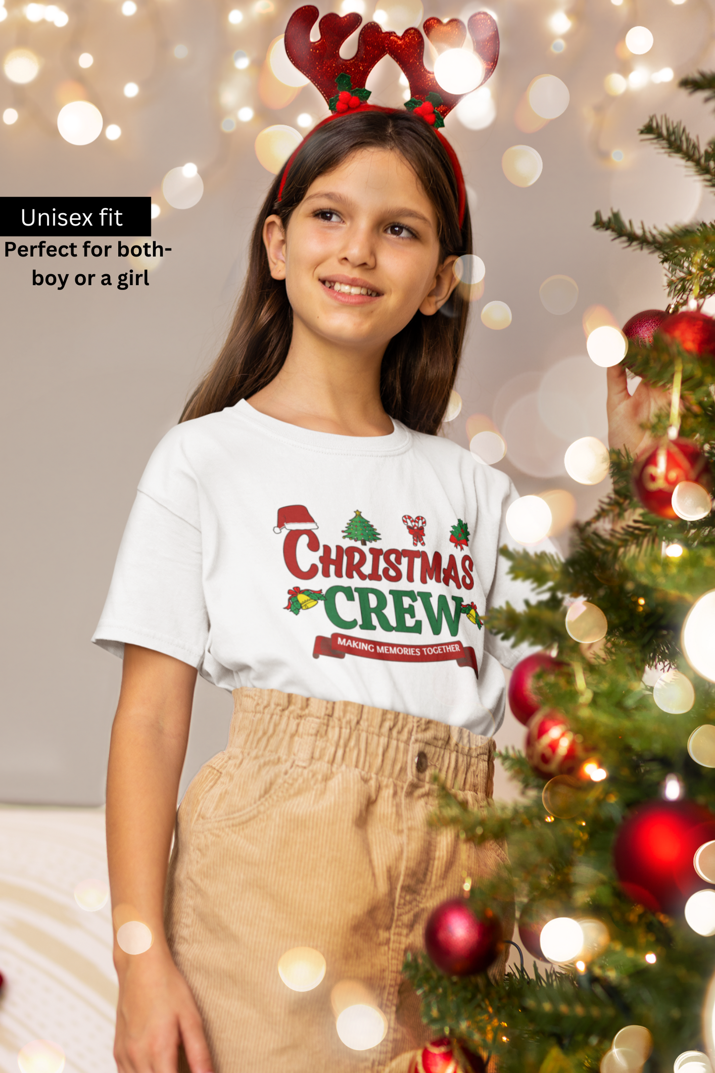 Christmas Crew Kids T-Shirt - nautunkee