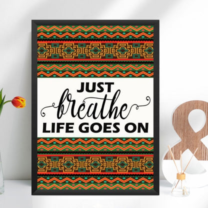 Just Breathe Framed Poster