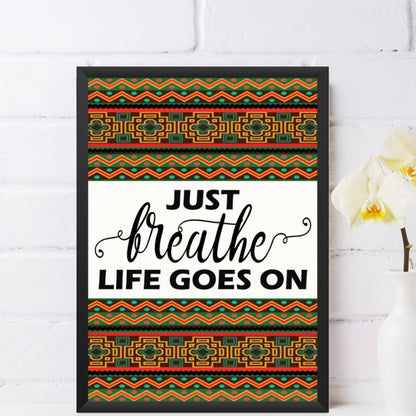 Just Breathe Framed Poster