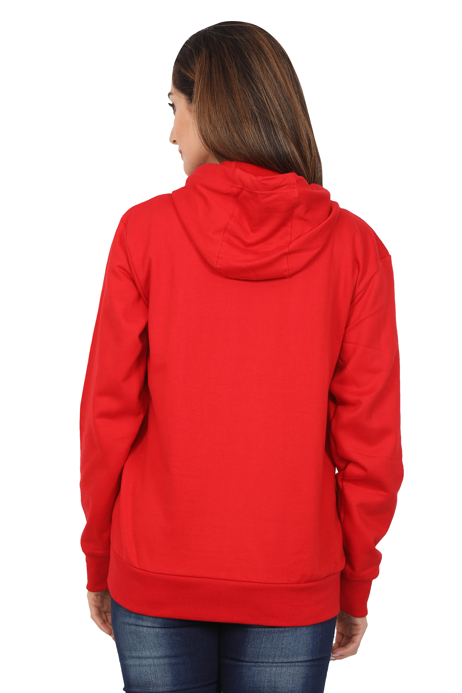 Plain red hoodie women's best sale