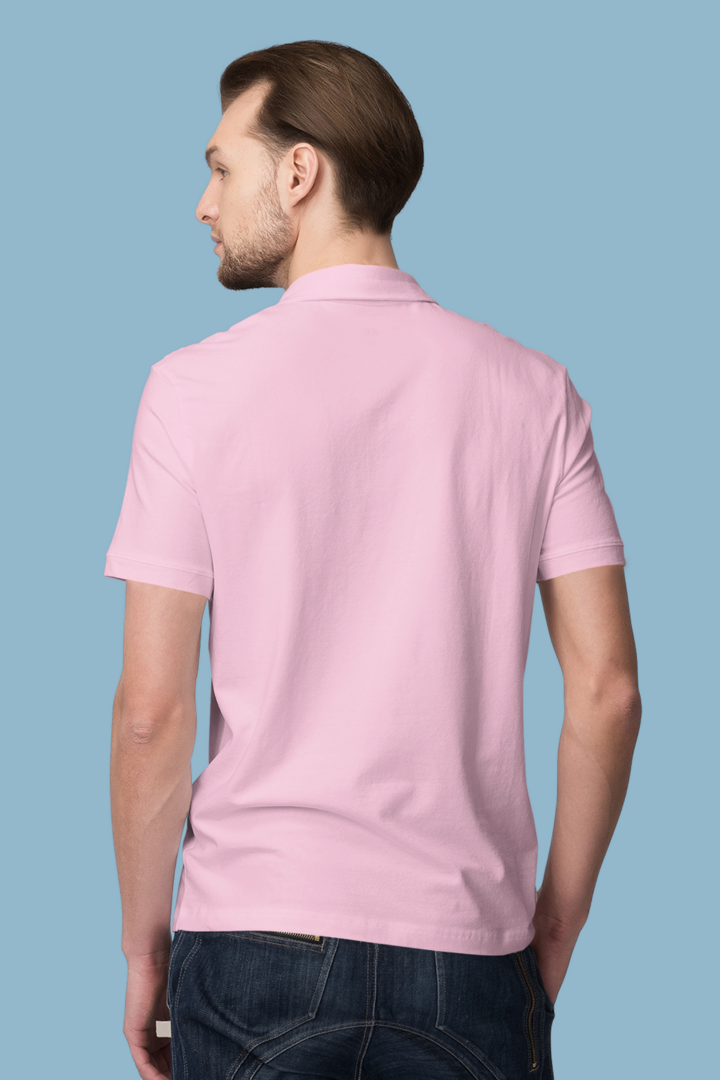 Pink Cotton Pique Polo T-Shirt - nautunkee
