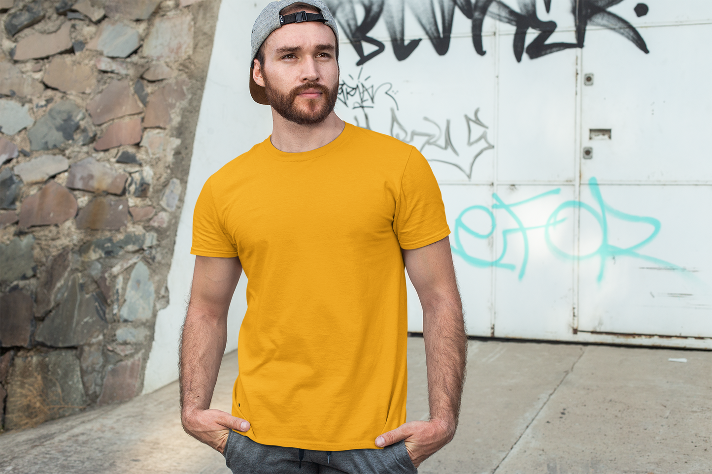 Men's Plain T Shirt Combo Pack Of 3+1 ( Black, White, Red, Yellow )