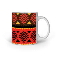 Boho Ceramic Coffee Mug Set Of 2