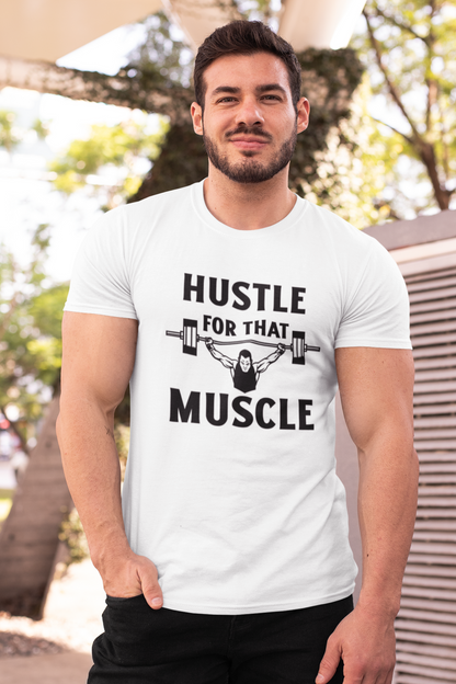 Hustle For That Muscle Men's Gym T-shirts