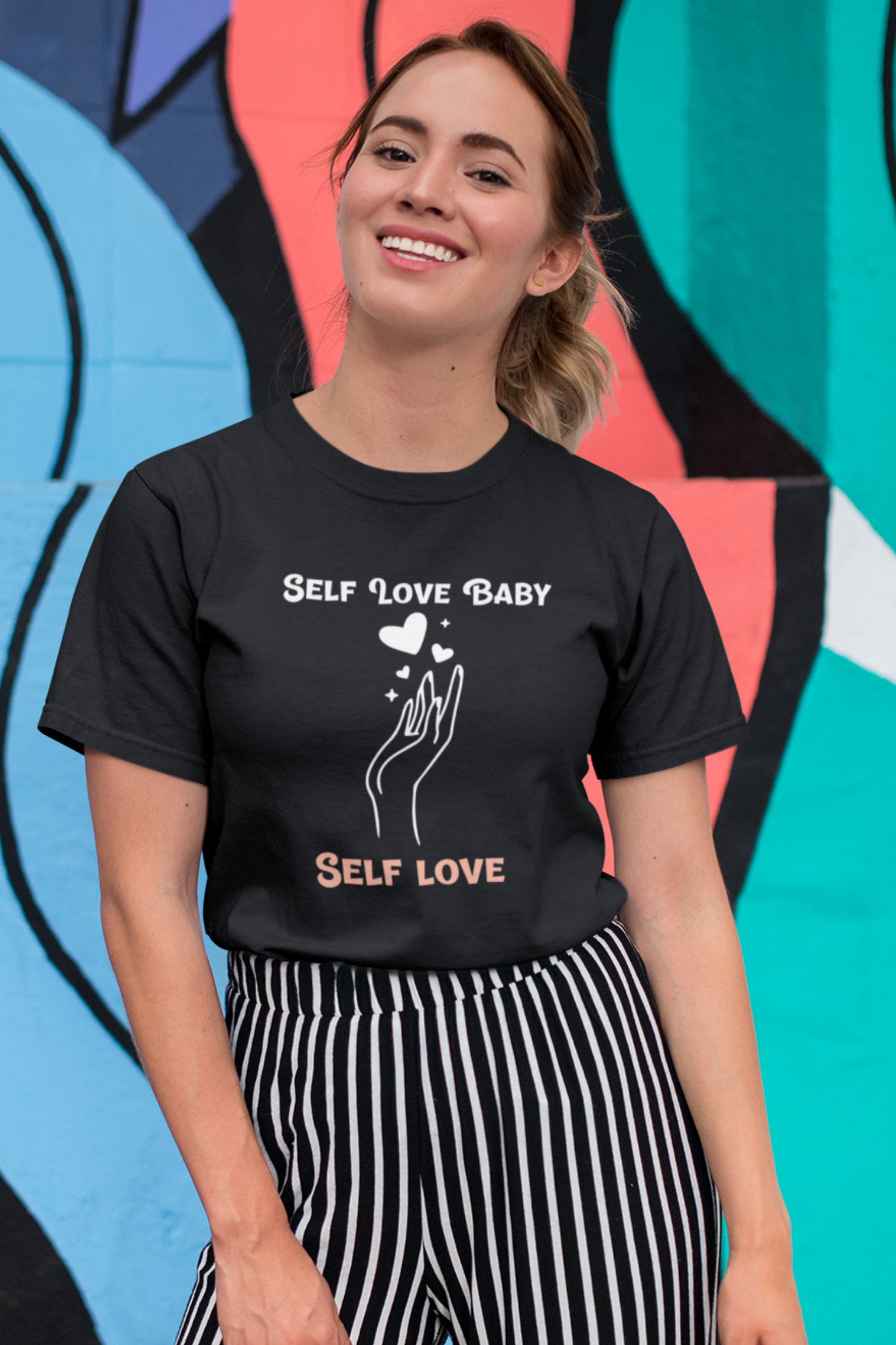 Self Love Crew Neck T Shirt For Women Nautunkee