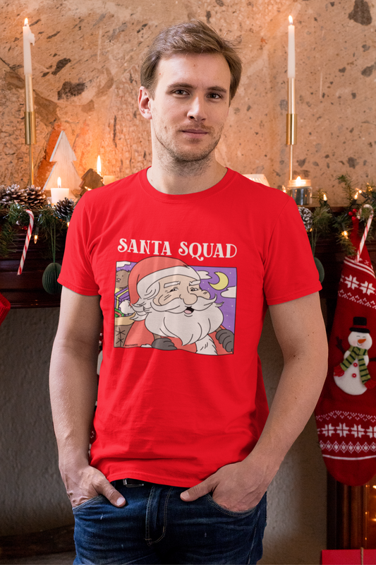 christmas t-shirt , santa squad t-shirt for men - nautunkee.com