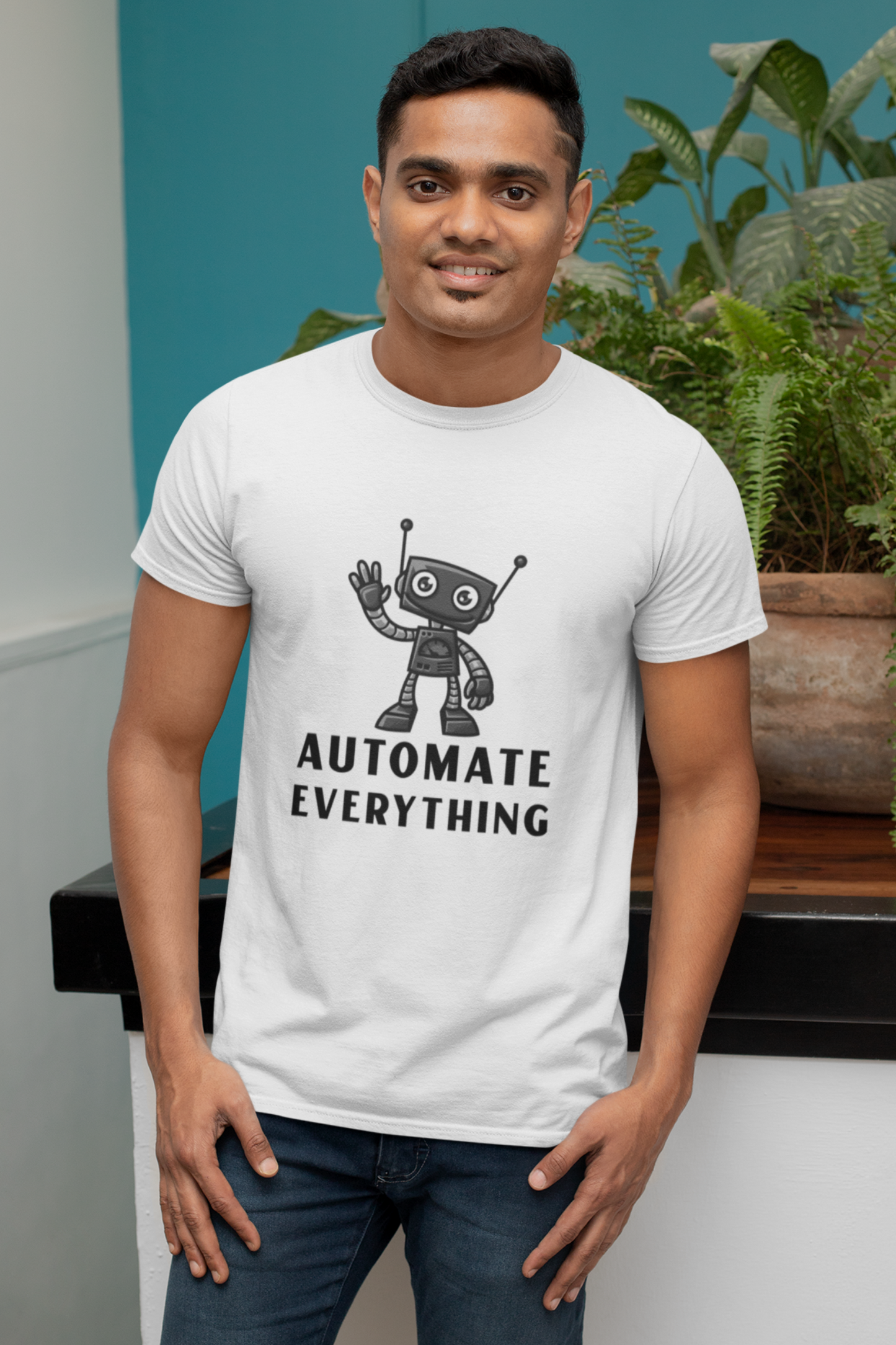 Automate Everything | Men Round Neck Half Sleeve Tshirt