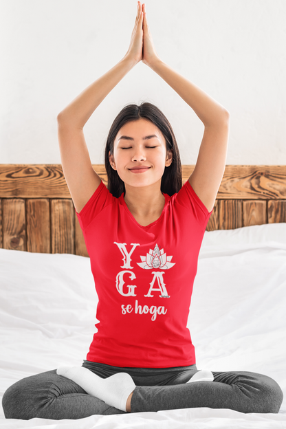 yoga t-shirt women's india, yoga lover gift - nautunkee