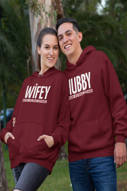 Hubby Wifey Couple Hoodie