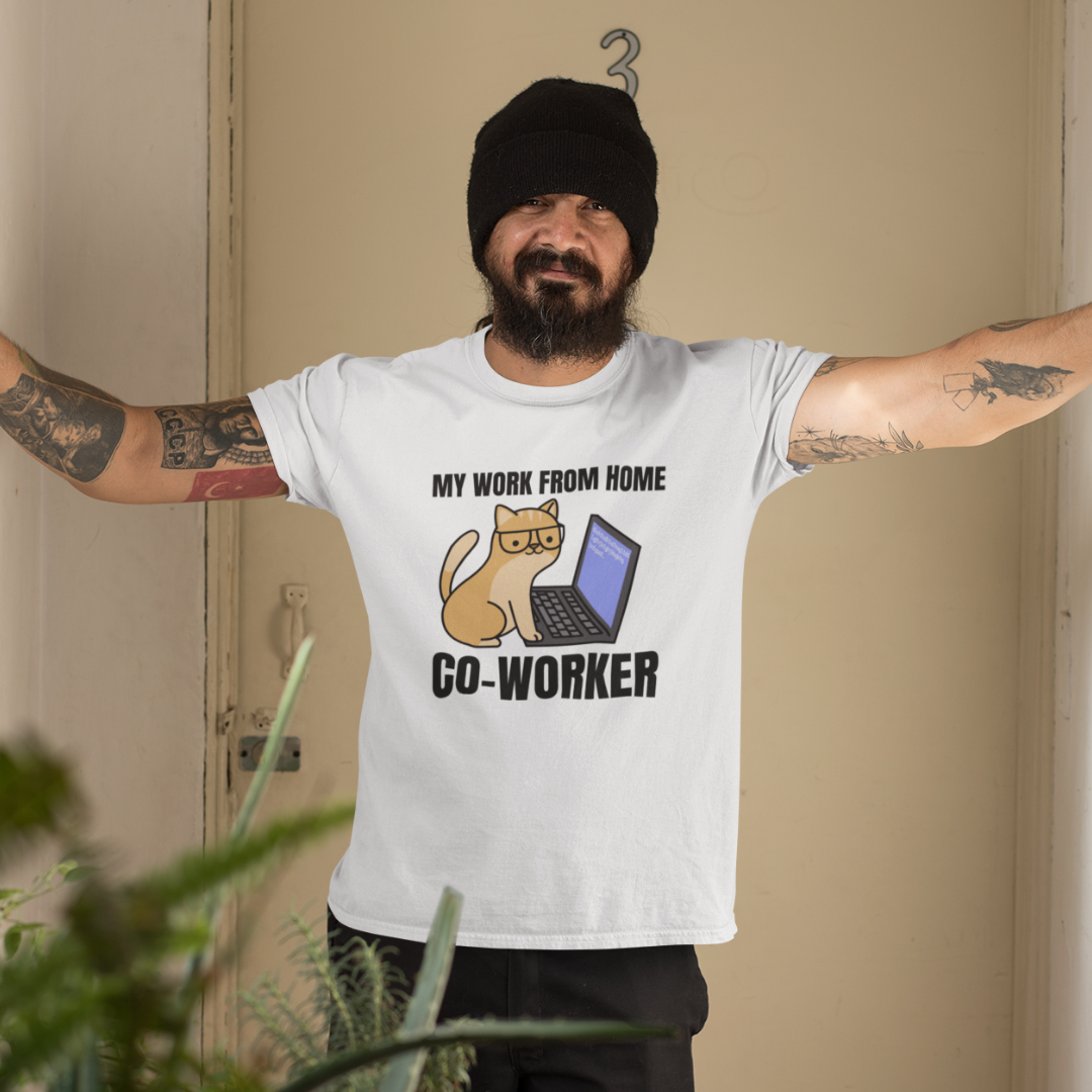 My Work From Home Co Worker T Shirt work from home t shirt for men online in India