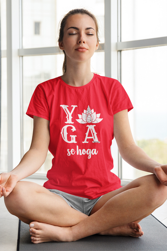 yoga se hoga tshirt for women - nautunkee.com