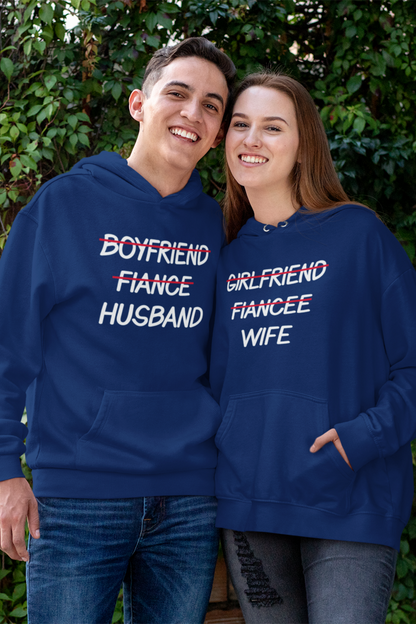 Fiance To Husband Fiancee To Wife Couple Hoodie , hoodie couple - nautunkee.com
