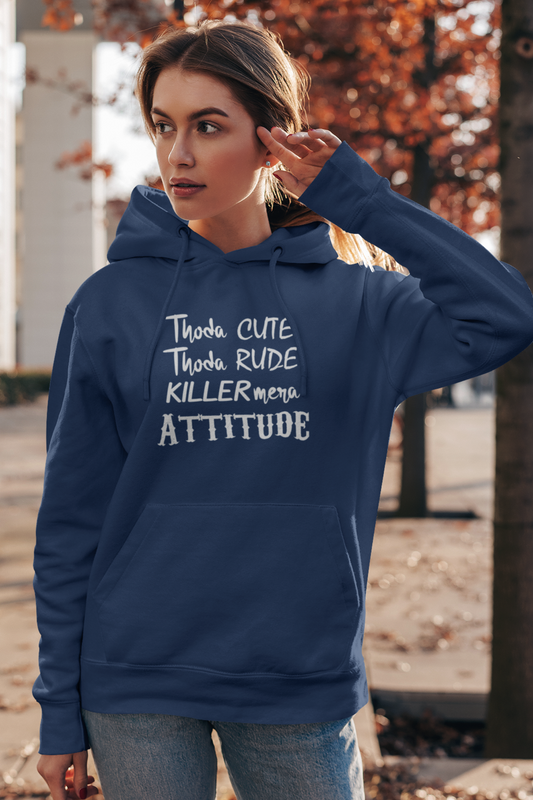 Killer Mera Attitude Women's hoodie online in India- nautunkee.com