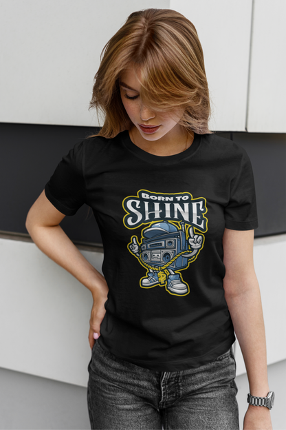 Born To Shine women tshirt  - Nautunkee.com