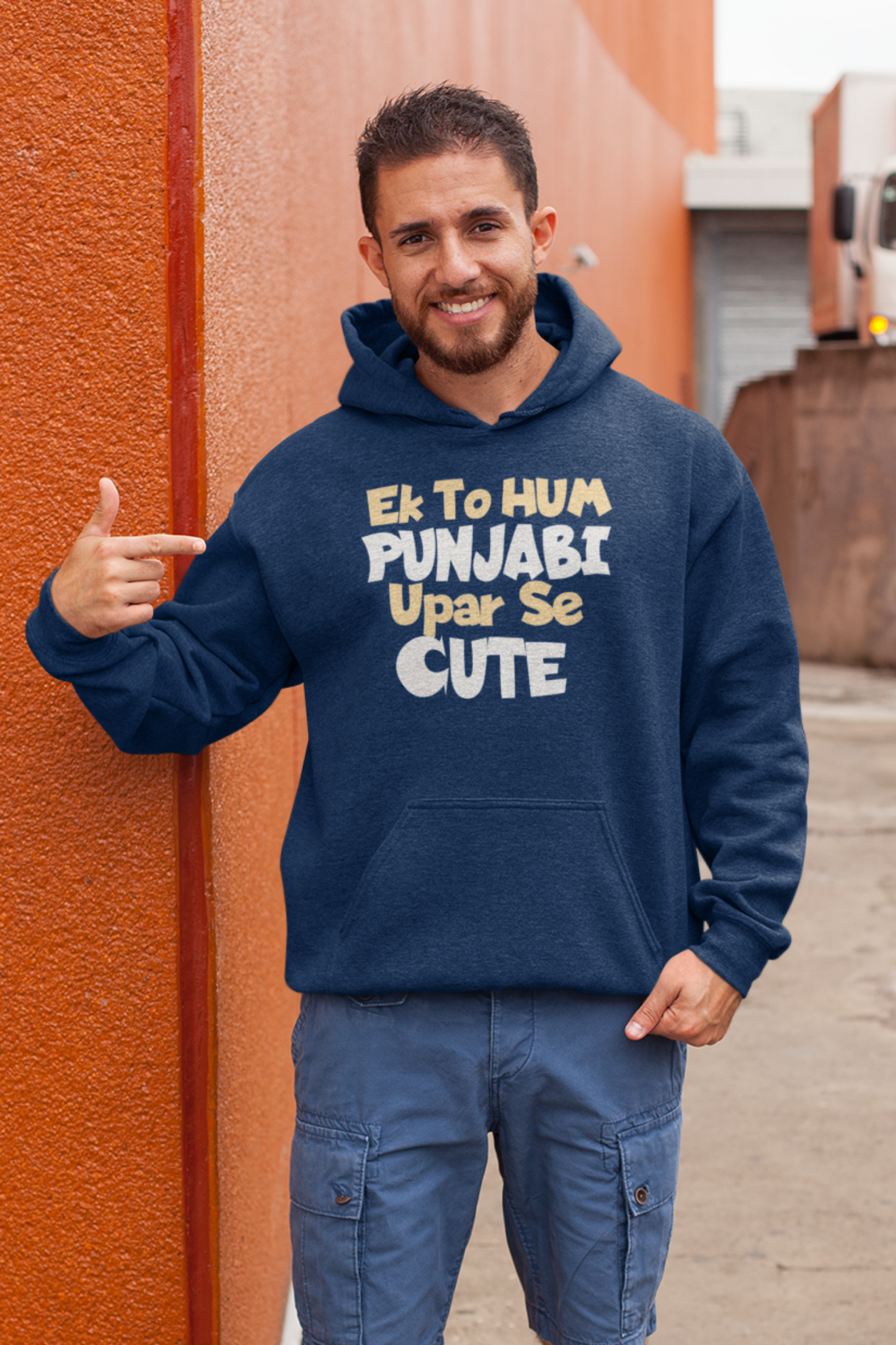 ek to hum punjabi upar se cute hoodie for men - nautunkee.com