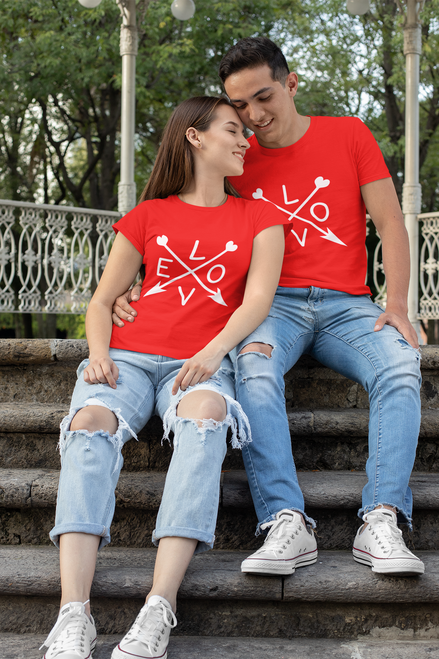 ove printed matching couple t shirt - nautunkee.com