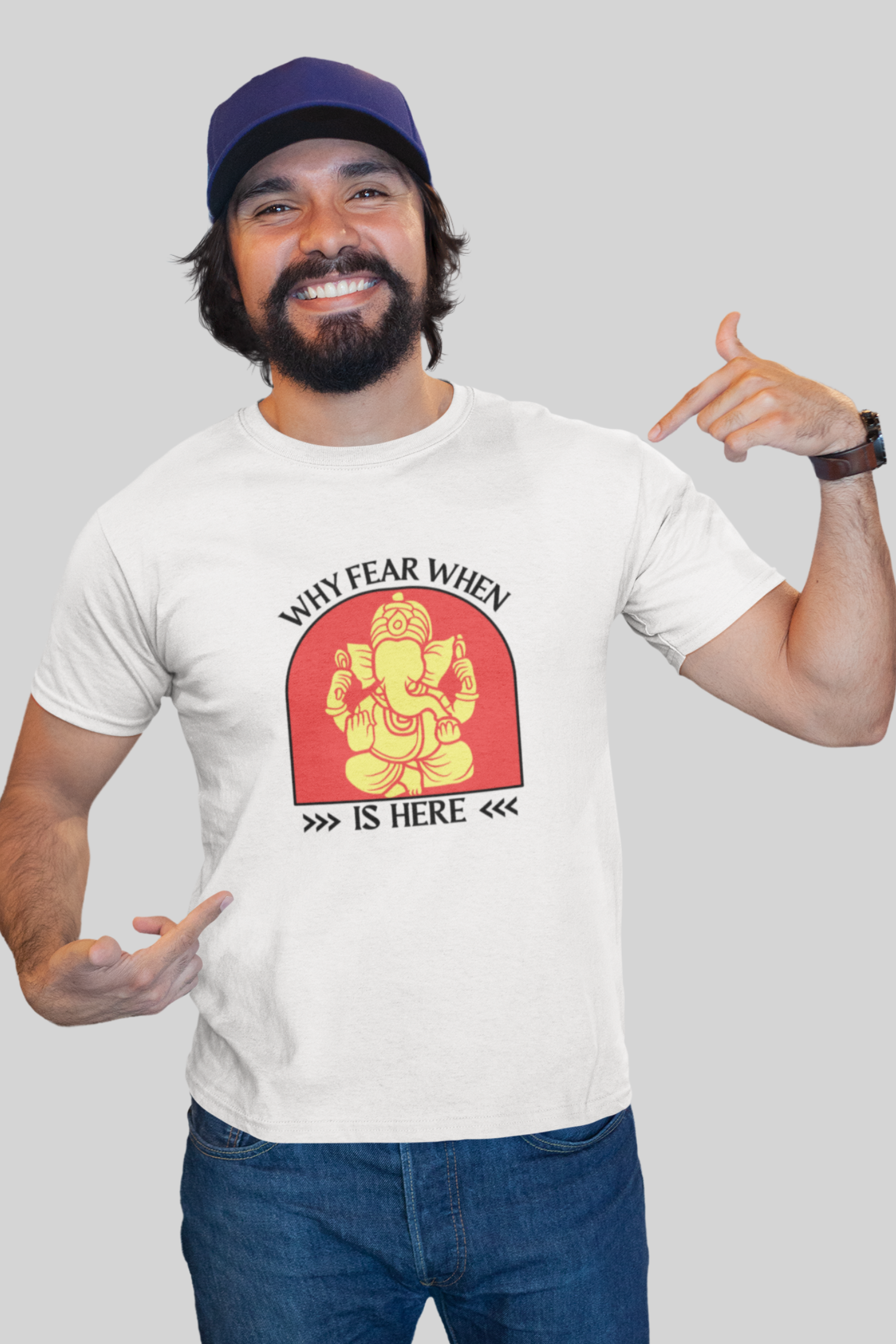 Why Fear When Ganesha Is Here Ganpati T-Shirt | Ganesh Chaturthi T-Shirt –  Nautunkee