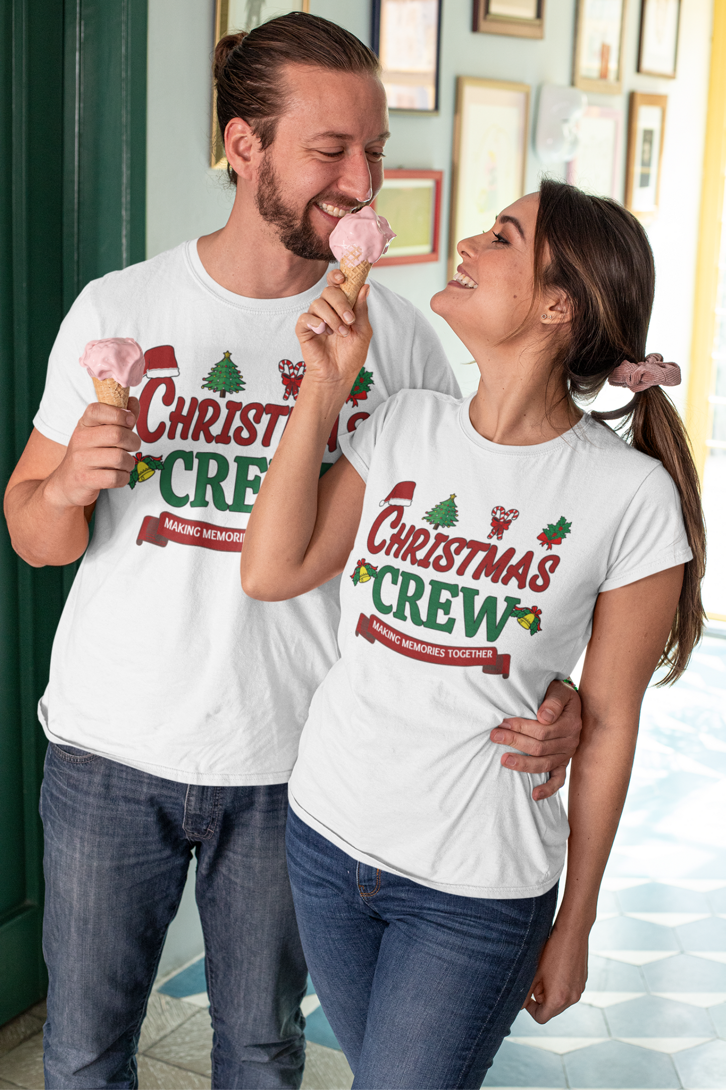Christmas Crew Couple T-shirt