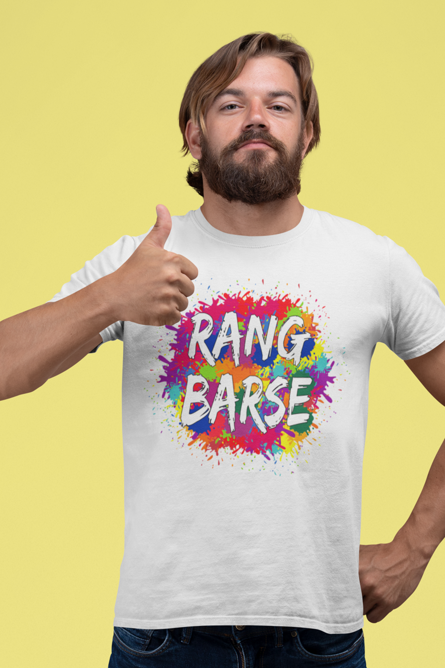 Rang Barse Holi Couple T-Shirt