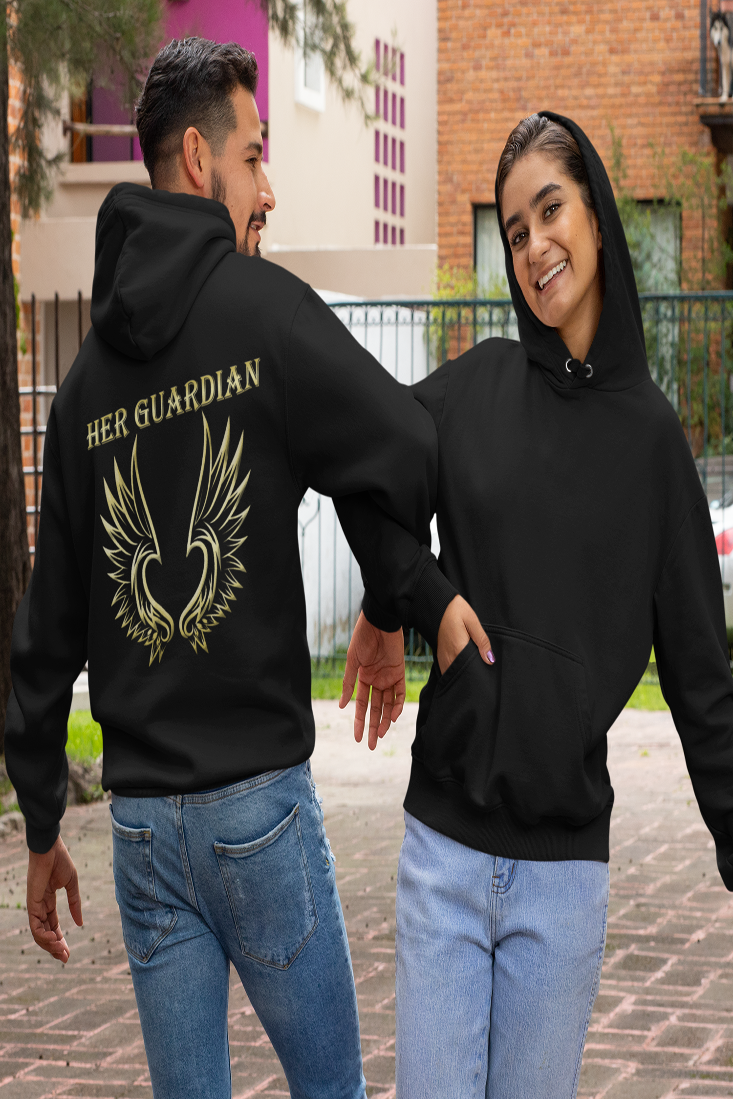 Her cowboy sales his angel hoodies