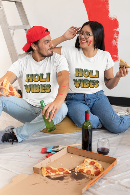 Holi Vibes | Holi T-Shirt For Couples