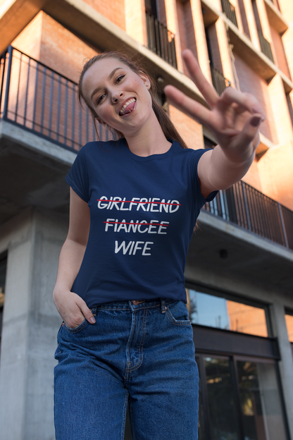 Fiance To Husband Fiancee To Wife Matching Couple T-Shirt