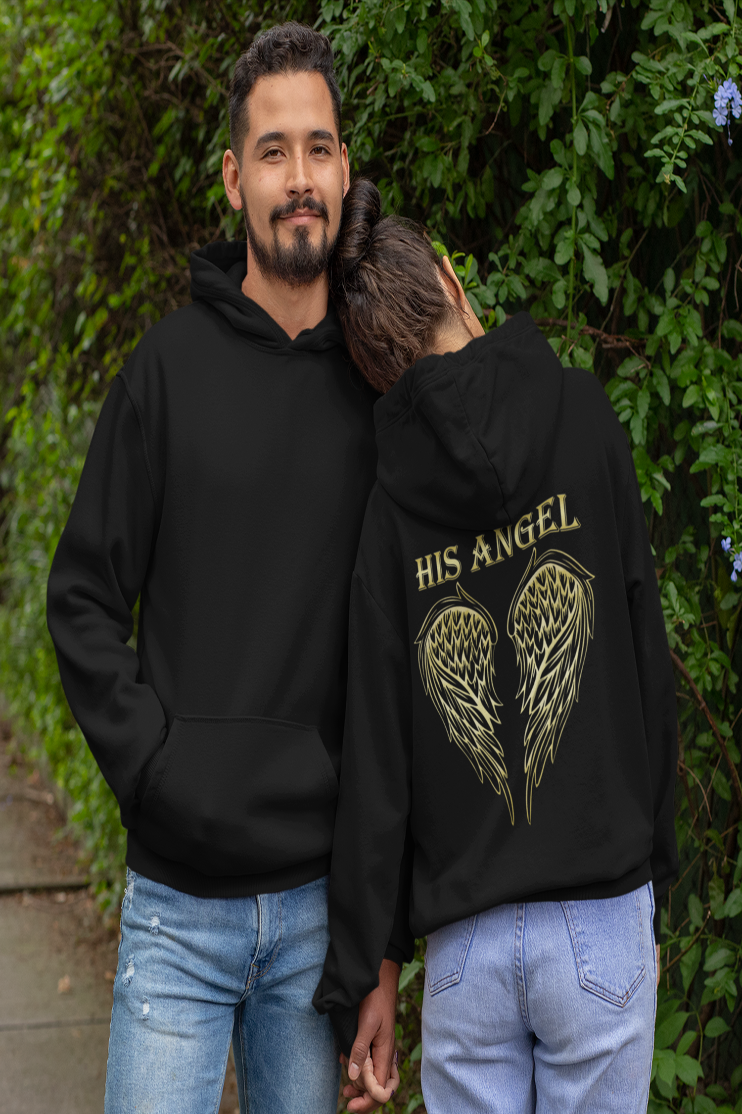 Guardian Angel Matching Couple Hoodies – Nautunkee