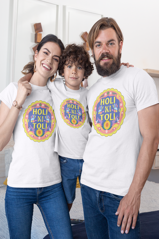 Holi t-shirts for family - nautunkee.com