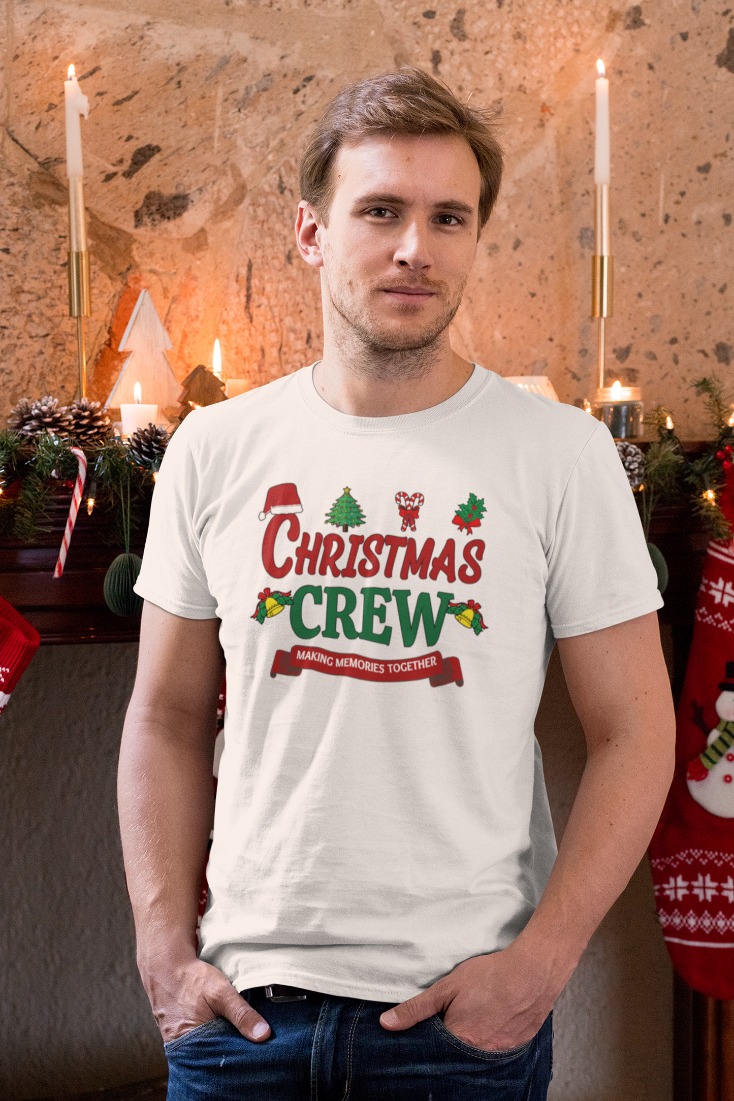 Christmas Crew Couple T-shirt