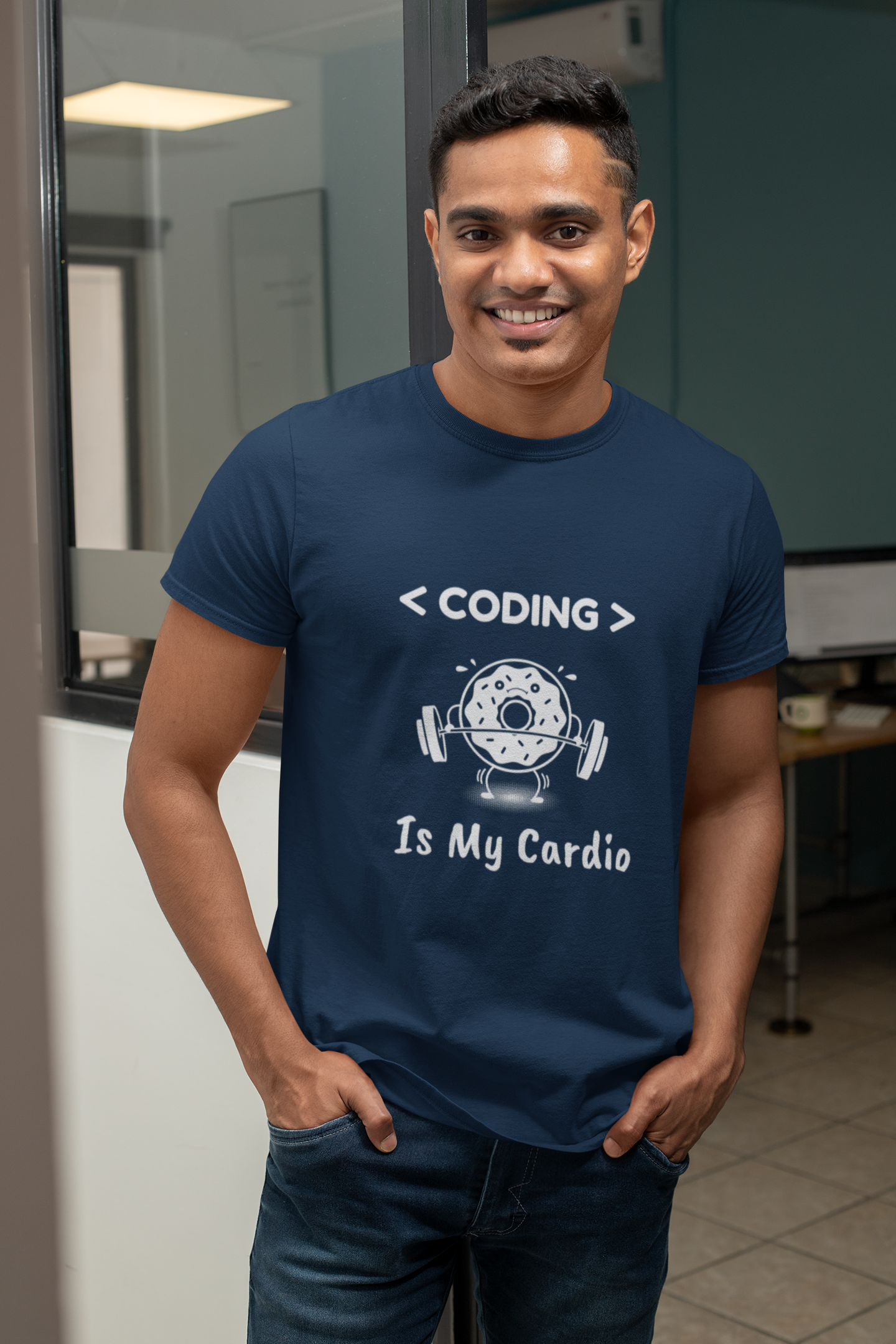 Coding Is My Cardio | T-Shirt For Developers & Coders