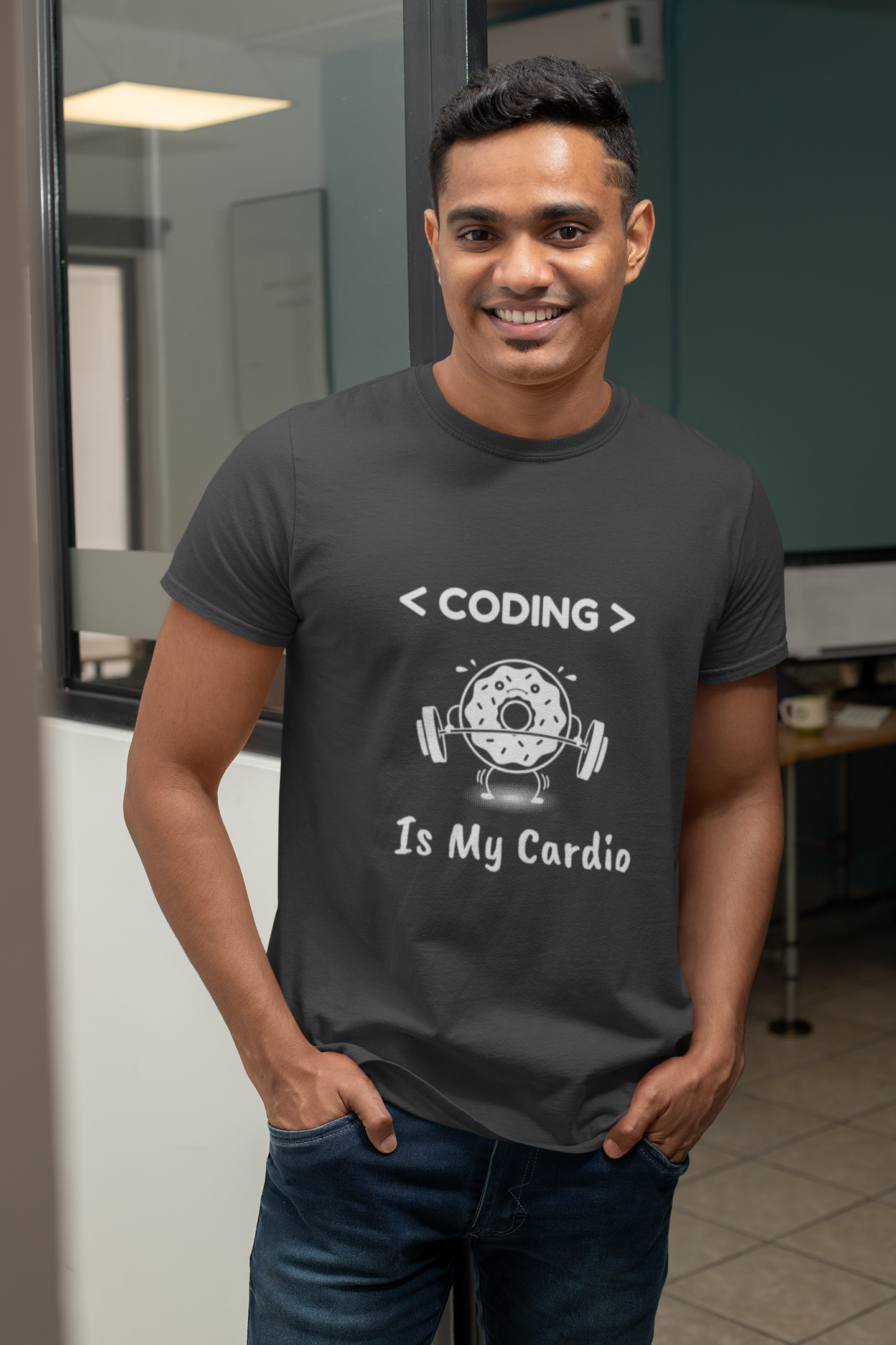 Coding Is My Cardio | T-Shirt For Developers & Coders