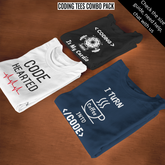 Coding Is My Cardio | T-Shirt For Developers & Coders |gift for a developer/programmer/ coder online in India